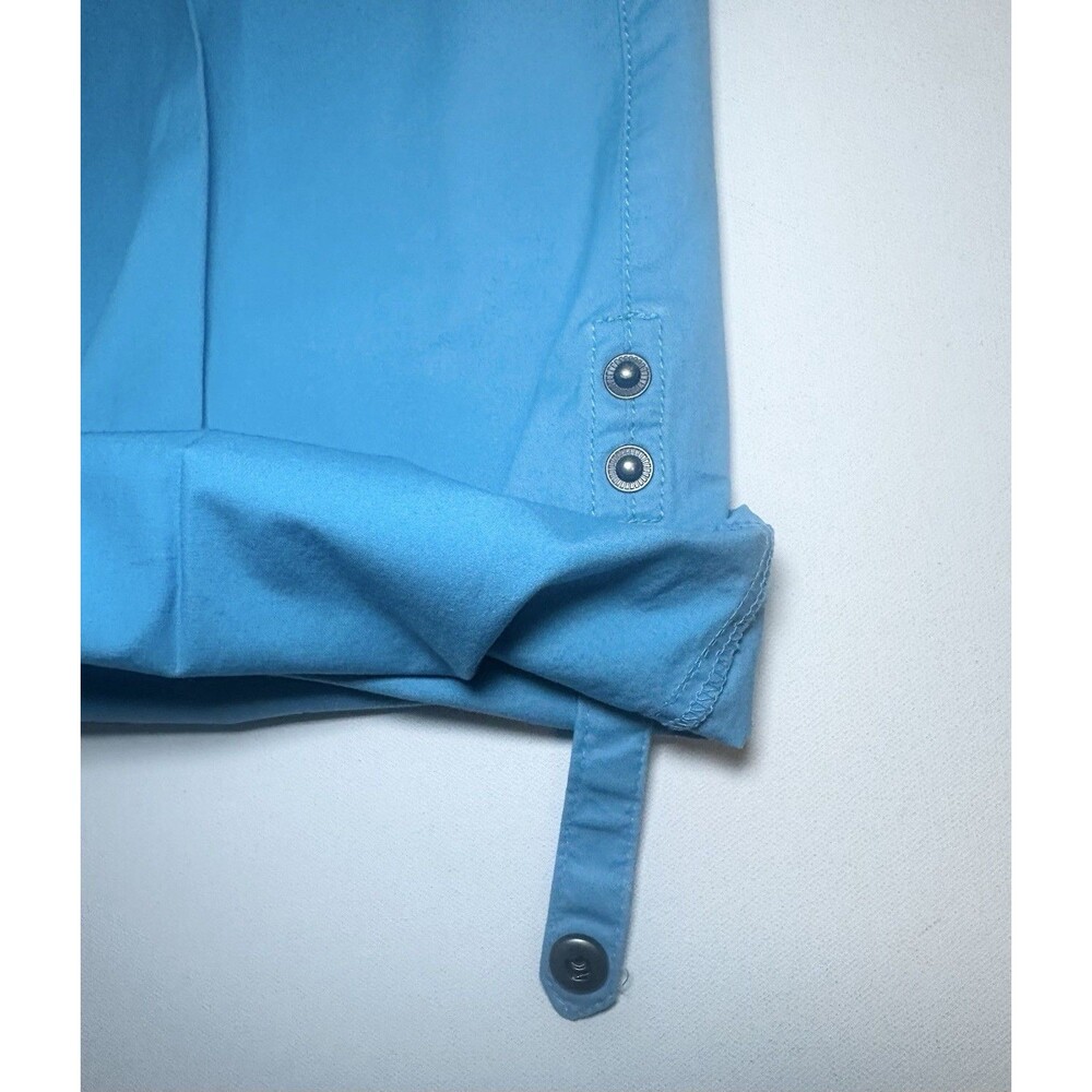Athleta Convertible Outdoor Hiking Pants Aqua Blue Pockets Women's 14‎ - Picture 12 of 16